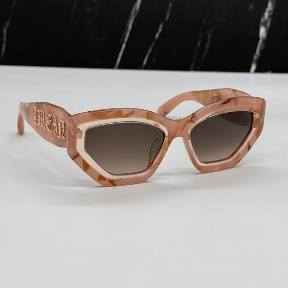 NEW SPP099M 06Z8 PHILIPP PLEIN SUPREME STAR PINK WOMEN SUNGLASSES